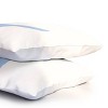 Deny Designs Standard April Lane Art Block Blue Monogram T Microfiber Printed Pillow Sham - 3 of 3