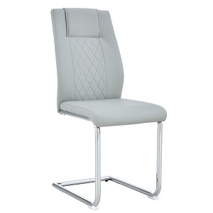 LOVMOR Dining Chairs Set, kitchen & Dining Room Chairs with Metal Legs and Faux Leather Padded Seat, kitchen Chairs w/ High Back - 1 of 4