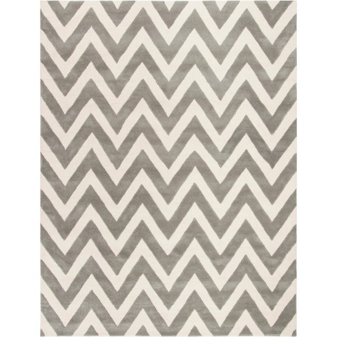 Safavieh Kids Sfk921 Hand Tufted Area Rug - Grey/ivory - 8'x10 ...