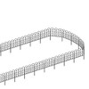 Famapy (5/10)Pack Decorative Metal Garden Fence Panels Rustproof Outdoor Landscape Edging for Yard Patio & Flower Bed - 4 of 4