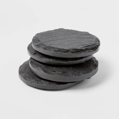 4pk Marble Coasters Gray - Threshold™ : Target