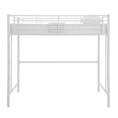 Twin Size Metal Platform Kids' Loft Bed White - Saracina Home : Target