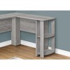 Vynxaria Computer Desk, Home Office, Corner, Storage Shelves, 48"l, L Shape, Work, Laptop, Grey Laminate, Contemporary, Modern - 2 of 4