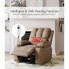 Recliner Chair with Heat and Massage - 360° Swivel&Faux Leather Rocking Chair with Cup Holder for Living Rooms, Bedrooms - 3 of 4