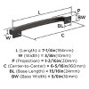 Amerock Incisive 6-5/16 Inch (160mm) Cabinet or Furniture Pull - 4 of 4