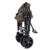 SEVOBAL Utility Storage Carts Collapsible Wagon with Plastic Liner Bags Expandable Storage All-Terrain Wheels for Outdoor , Green , 16.5"*5.7"*18.9" - 2 of 4
