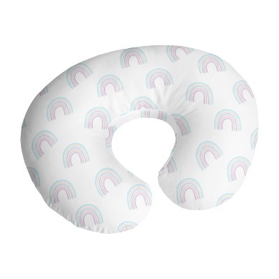Image of Sweet Jojo Designs Girl Support Nursing Pillow Cover (Pillow Not Included) Rainbow Pink, Purple and Blue
