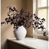 Attop 5PCS Artificial Fall Eucalyptus Leaves Stem Plants, 32.7 inch Burgundy Shrubs Silk Faux Foliage DIY Stems - 4 of 4