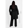 Women's Plus Size Gillian Coat - black | CITY CHIC - 3 of 4