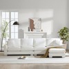 Whisen Modern Oversized Sectional Sofa, L-shaped Luxury Couch Set with Chaise and 2 Pillows - 2 of 4