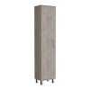 Depot E-Shop 70.8H" Tall Narrow Storage Cabinet with 5-Tier Shelf, 3 Broom Hangers and Metal hardware - 3 of 4