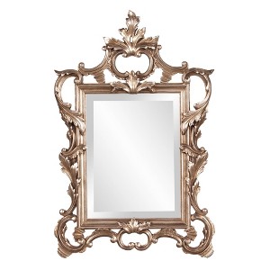 Howard Elliott 30.75"x20" Metallic Warm Ornate Framed Wall and Accent Mirror Silver - 1 of 4