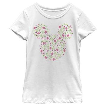 Girl's Disney Mickey and Friends Egg Silhouette T-Shirt