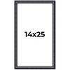 PosterPalooza | Linear Black Picture Frame - UV Acrylic, Foam Board Backing, Hanging Hardware - 2 of 4