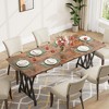 Farmhouse Dining Table for 8 People, 70.9" Long Rectangular Dining Table - 3 of 4