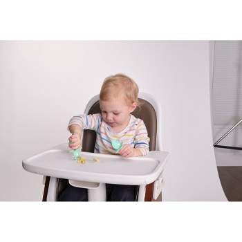 Nooli Baby and Toddler First Self-Feeding Utensils (Mint)