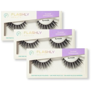 Flashly Beauty - DoubleIt Dimensional - False Eyelashes - Illuminate - Black - 1 of 4