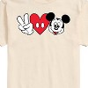 Men's - Disney - Peace Love Mickey Mouse Short Sleeve Graphic T-Shirt - 2 of 4