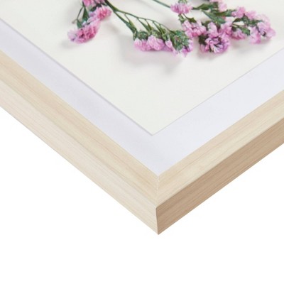 Avant Garden Real Dried Floral Shadowbox Duo in Natural Wood