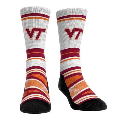 NCAA Virginia Tech Hokies Adult Long Distance Crew Socks - L/XL