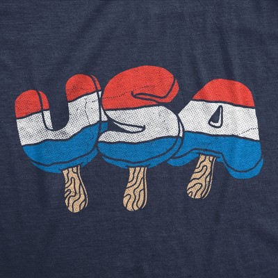 Мужские футболки Crazy Dog T-Shirts, Inc. Mens Funny T Shirts USA Rocket Pop Fourth Of July Tee For Men - Crazy Dog Men's T Shirt For Fourth Of July Navy XXL — фото 2