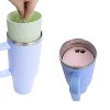 For Stanley Cup 2-divided Silicone Liner Compartment Cup, Size: 40oz(Green) - 4 of 4