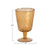 Storied Home Glass Stemmed Vase/Votive Holder, Amber Color - 2 of 2