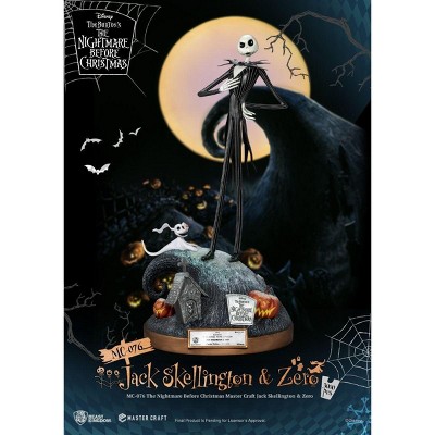 Jack Skellington & Zero Glow-in-the-Dark Resin Statue