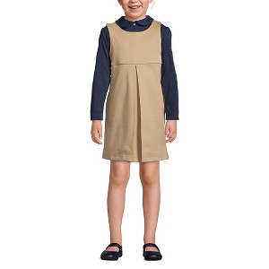 Lands' End Lands' End Kids Ponte Pleat Jumper - 1 of 3