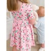 RuffleButts Baby Girls Knit Short Sleeve Twirl Dress - 4 of 4