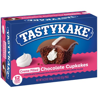 Tastykake Creme Filled Chocolate Cupcakes - 14.25oz/12pk