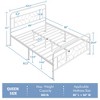 Yaheetech Modern Metal Platform Bed with Headboard - 3 of 4