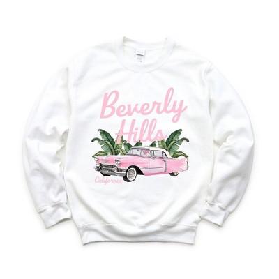 Simply Sage Market Women's Graphic Sweatshirt Beverly Hills Retro Car