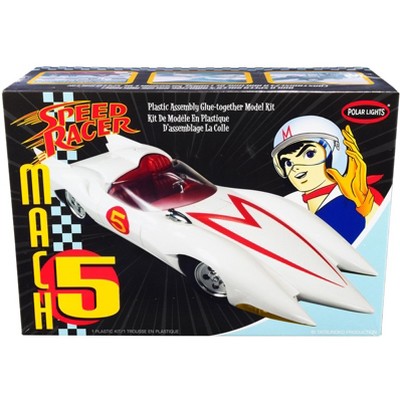 Skill 2 Model Kit Speed Racer Mach 5 1/25 Scale Model by Polar Lights