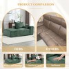 107" Chenille 2-Seater Memory Foam Sofa with Deep Seat, No Installation - 2 of 4