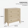 Chest of Dressers, 30" Tall Dresser, 3 Drawers Nightstand - 2 of 4