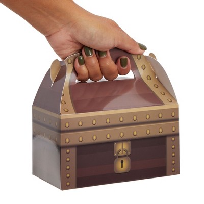 Pirate Treasure Chest Party Favor Boxes, 24 Pack