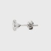 Halo Pearl and Large Round Bezeled Cubic Zirconia Stud 2pc Earrings - A New Day™ - 3 of 3