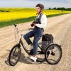 VEVOR Adult Tricycles Bike, 7 Speed Adult Trikes, 20 Inch Three-Wheeled Bicycles, Carbon Steel Cruiser Bike with Basket and Adjustable Seat - 2 of 4