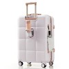 Luggage Set with USB Port & Cup Holder, Spinner Wheels for Travel, 3-Piece Set 20/24/28 Inch – Cuddlewood - 2 of 4