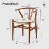 NicBex  Set of 2 Modern Classic Mid-Century Wishbone Dining Chair,Kitchen Side Chairs for Kitchen,Living Room - 3 of 4
