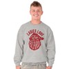 Xmas Ladies Love The Beard Santa Men's Crewneck Sweatshirt Brisco Brands - 3 of 4
