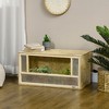 PawHut Reptile Terrarium, Wooden Reptile Tank 31.5" x 15.7" x 15.7" with Sliding Door for Chameleon, Lizard, Snake, Frog, Turtle, 33.8 Gallon - image 2 of 4