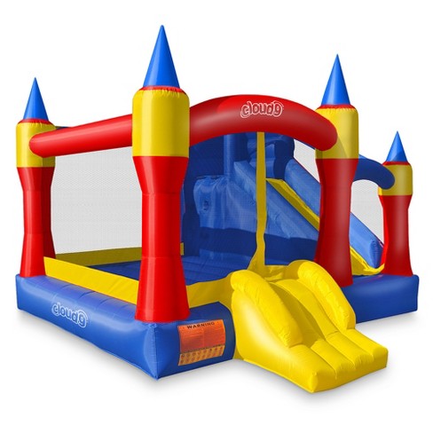 Inflatable discount bouncer slide