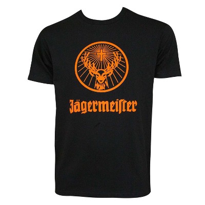 Adult Jagermeister Orange Logo Black T-Shirt