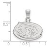 Black Bow Jewelry 14k White Gold Iowa State Cyclones NCAA Small Pendant - 2 of 3
