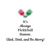 Old World Christmas Ornament Christmas Card, Pickleball Santa, 7" x 5" - 2 of 3