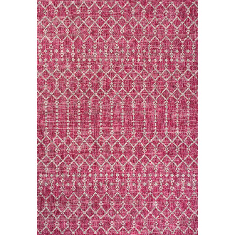 Ourika Moroccan Geometric Textured Weave Indoor/Outdoor Area Rug - JONATHAN Y, 2 of 14