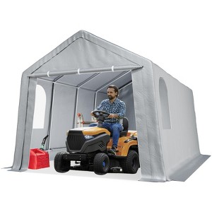 13x20 FT Portable Storage Shed, Waterproof Motorcycle Shelter