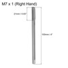 Unique Bargains High Speed Steel Extra Long Straight Flute Metric Taper Plug Thread Milling Taps - 2 of 4